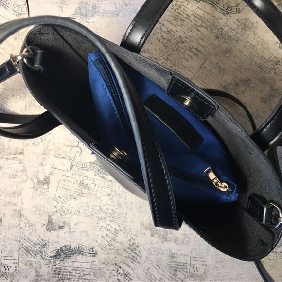 Expressions NYC Vegan Leather Mini Satchel Bucket - Picture 11 of 11